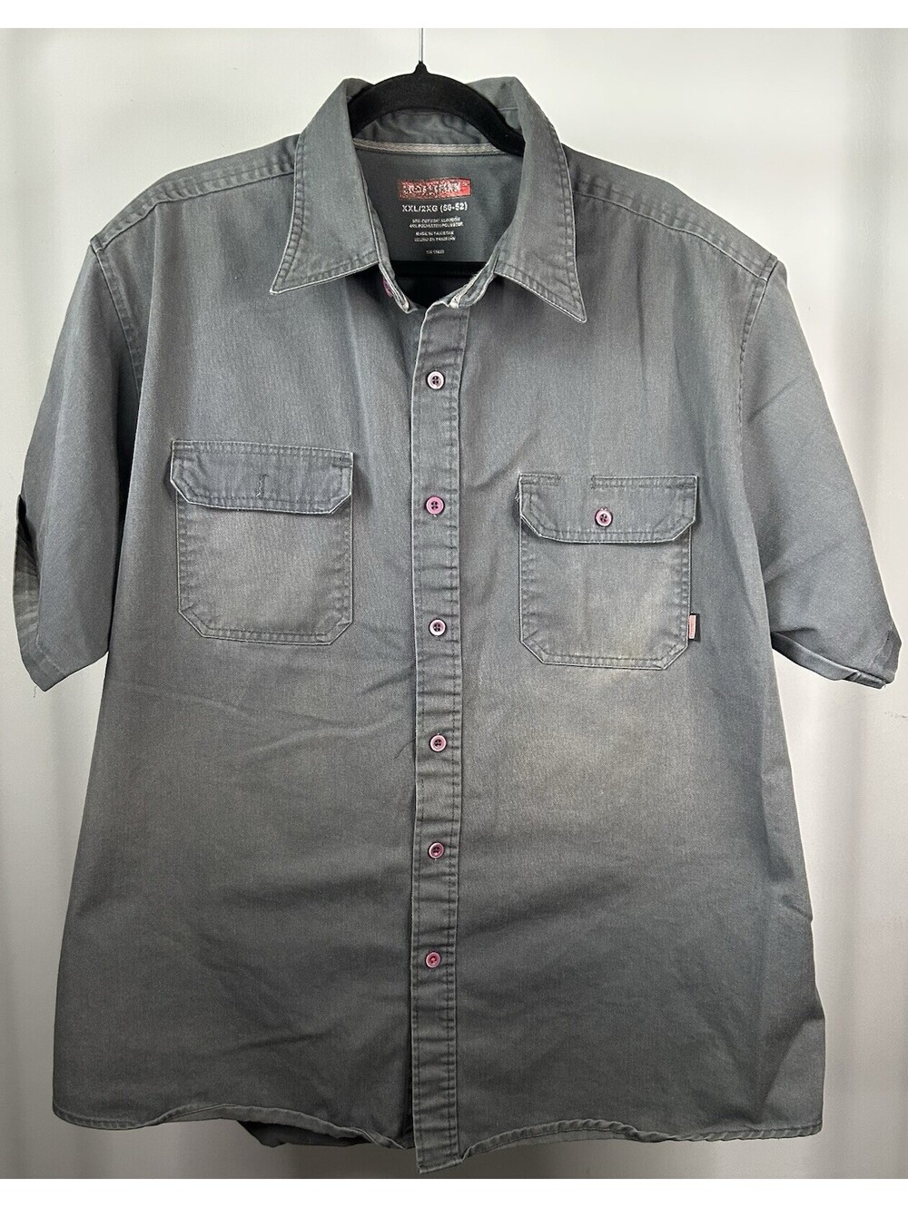 Craftsman Short Sleeve Button Down Work Shirt Men’s Size 2XL
